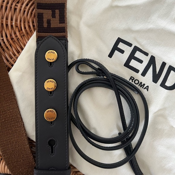 Fendi Top Handle and Cross Body Bucket Bag with Strap - Picture 3 of 4
